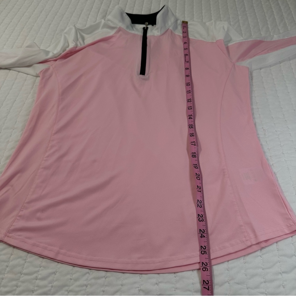 Sansoleil SunGlow Zip Mock Pink And White Long Sleeves UV 50+
Cooling - Picture 4 of 14